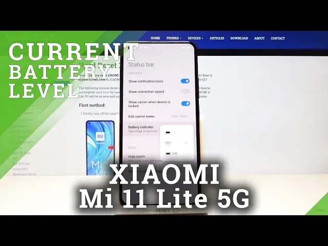 Video thumbnail for How to Manage Battery Indicator in XIAOMI Mi 11 Lite 5G Status Bar – Battery Percentage
