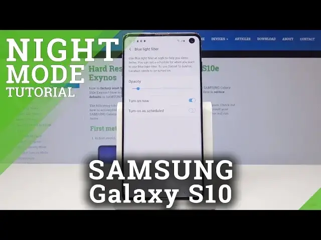 Video thumbnail for SAMSUNG Galaxy S10 Blue Filter Mode / Enable Night Mode