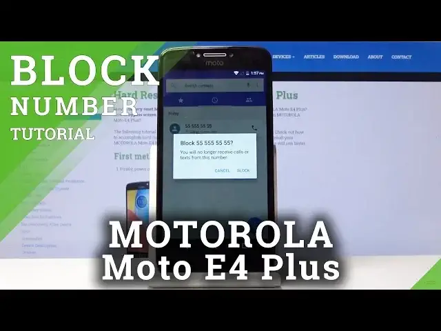 'Video thumbnail for How to Block Number in MOTOROLA Moto E4 Plus - Create Blacklist'