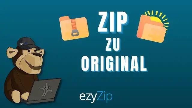 Video thumbnail for So konvertieren Sie eine ZIP-Datei in eine Originaldatei (Einfache Anleitung)