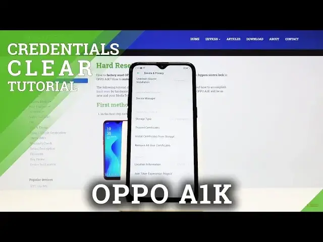 'Video thumbnail for How to Clear Credentials in OPPO A1K – Erase All Certificates'