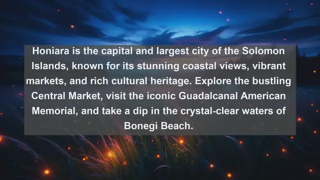 Video thumbnail for Discovering the Untouched Beauty of the Solomon Islands: Top 10 Most Stunning Cities to Explore