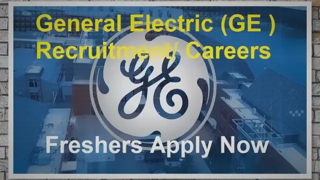 Video thumbnail for GE Recruitment 2023 | Freshers & Exp. Candidates | Apply Now