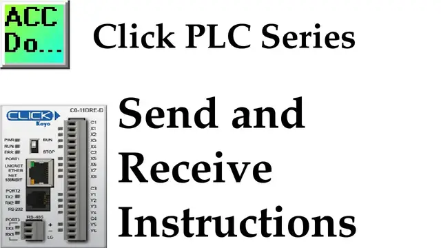 Video thumbnail for Click PLC Send and Receive Serial Communication Instructions