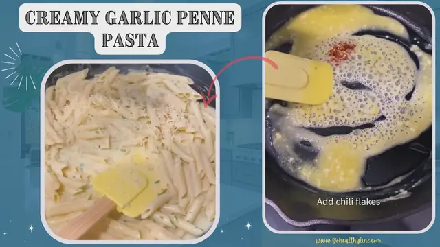 Video thumbnail for Creamy Garlic Penne Pasta
