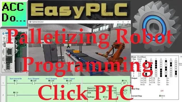 Video thumbnail for EasyPLC Palletizing Robot Programming Click PLC