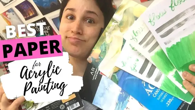 Video thumbnail for What paper is BEST for acrylic painting? | Mixed Media vs Acrylic vs Watercolor paper Test
