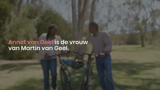 Video thumbnail for Annet van Geel, de immer aanwezige vrouw van Martin van Geel: