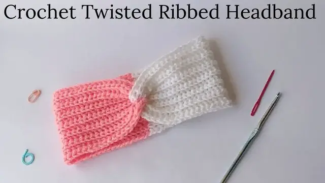 Video thumbnail for Crochet Twisted Headband - Knit Look Crochet Ribbed Headband