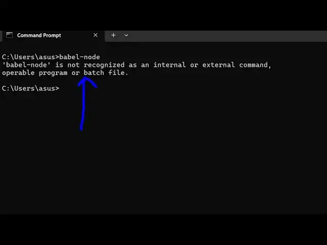 Video thumbnail for How to fix babel-node is not Recognized as Internal and External Command Operable Program