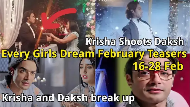 'Video thumbnail for Every Girls Dream on zeeworld | 15 -28 Feb Teasers:Krisha and devraj part ways while she shoot daksh'