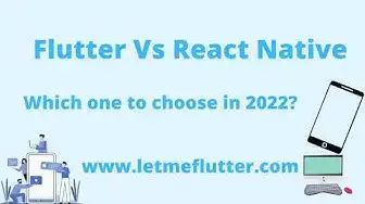 Video thumbnail for Flutter Vs React Native 2022 - Flutter Vs React 2022