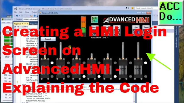 Video thumbnail for Creating a HMI Login Screen on AdvancedHMI - Explaining the Code