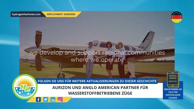 Video thumbnail for [German] Aurizon and Anglo American partner for hydrogen powered trains