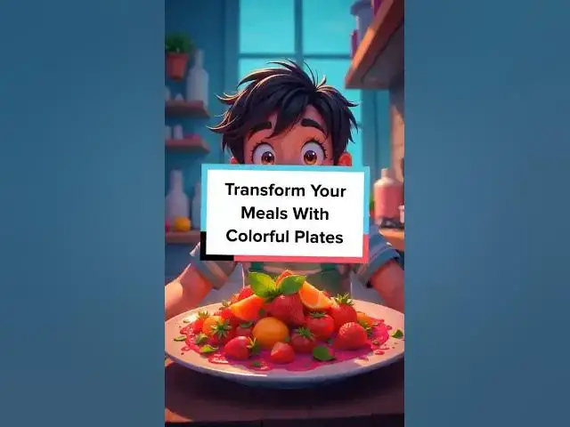 'Video thumbnail for Transform Your Meals With Colorful Plates #facts #food #cooking'