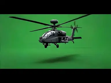 'Video thumbnail for Black Hawk Military Helicopter UH 60 in Flight Green Screen'