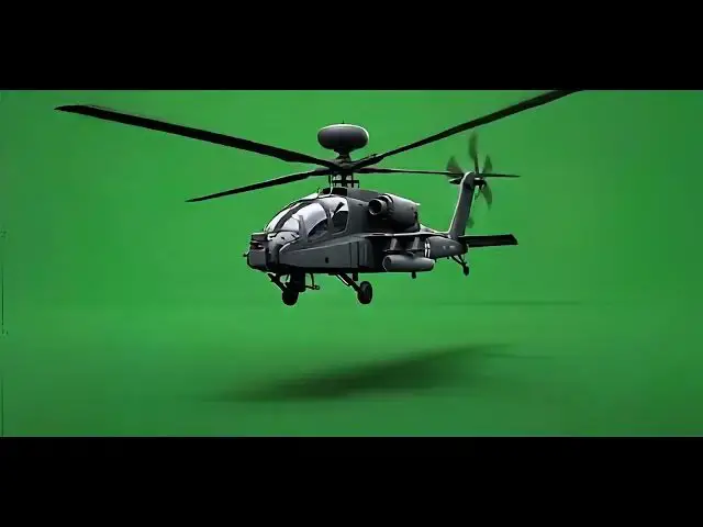'Video thumbnail for Black Hawk Military Helicopter UH 60 in Flight Green Screen'