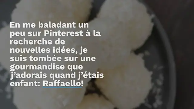 Video thumbnail for Boules coco-noisette façon Raffaello