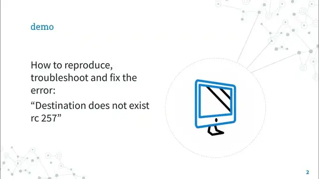 Video thumbnail for Ansible troubleshooting - Destination does not exist rc 257 lineinfile