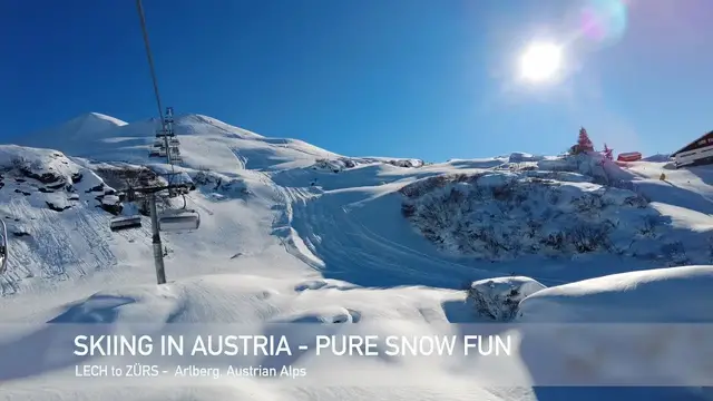 'Video thumbnail for 4k SKIING in Austria from Lech to Z眉rs, Arlberg'