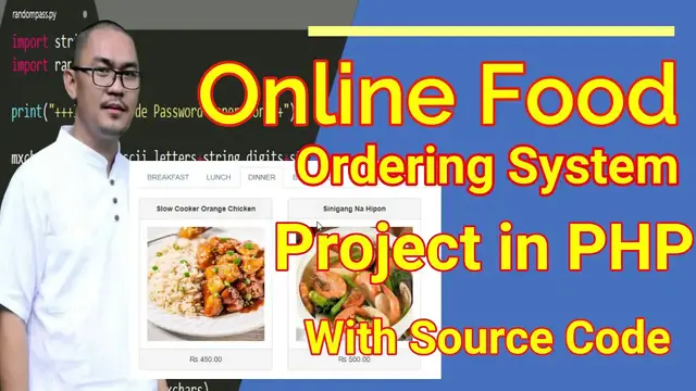 Video thumbnail for Online  Food Ordering System Project In PHP With Source Code 2020 Free Download