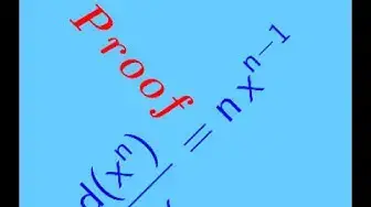 Video thumbnail for Find the derivative of power of x (x^n) using the definition -  derivative of a function  -  part 3