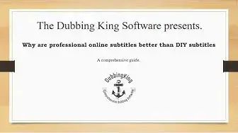 Video thumbnail for Why Are Professional Online Subtitles Better Than DIY Subtitles (Case Study)