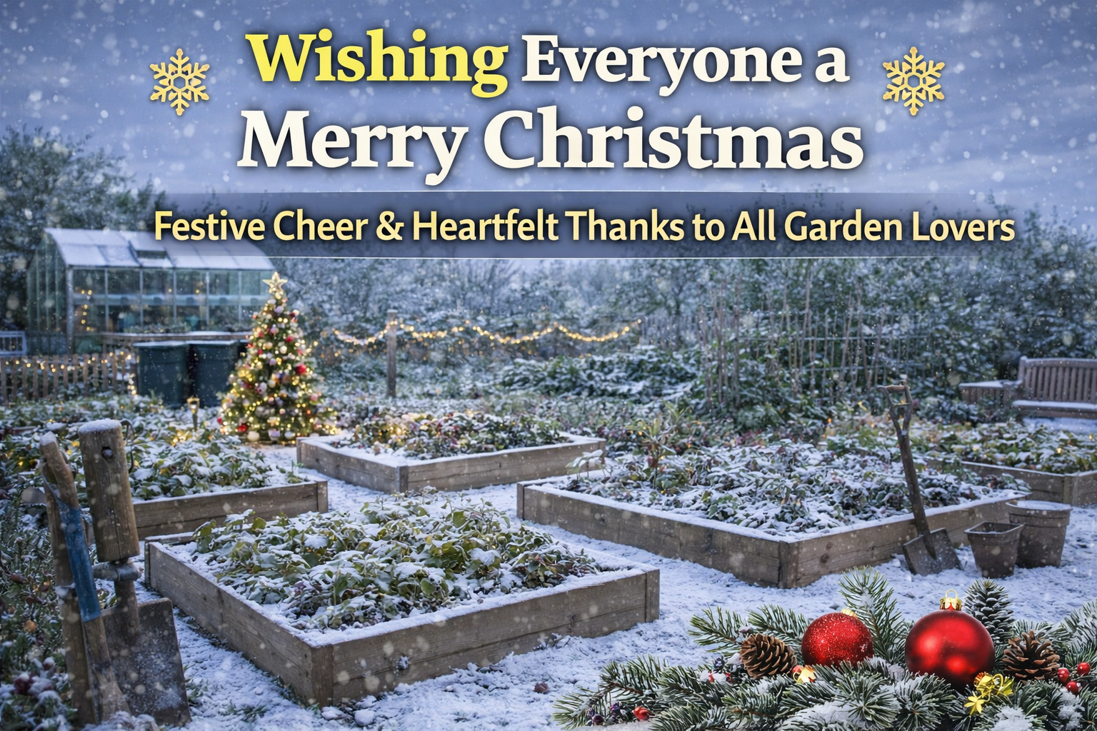 Video thumbnail for Wishing Everyone a Merry Christmas  | Festive Cheer & Heartfelt Thanks to All Garden Lovers