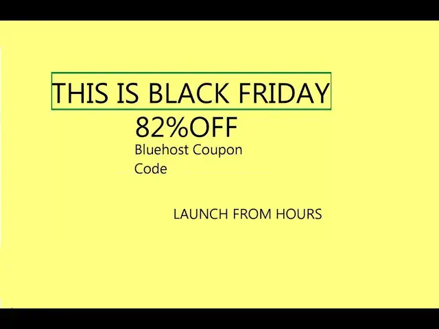 'Video thumbnail for Bluehost Coupon Code 🔥 Best Bluehost Black Friday Discount'