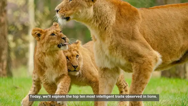 Video thumbnail for 10 Smart Traits of Lions: More Than Just Powerful Predators