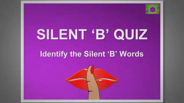 Video thumbnail for Identify the Silent 'B' Words - Multiple Choice Quiz Challenge #1