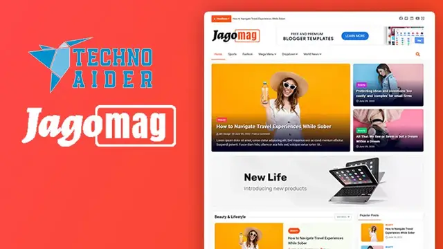 'Video thumbnail for Jago Mag Magazine Premium Blogger Template Free download'