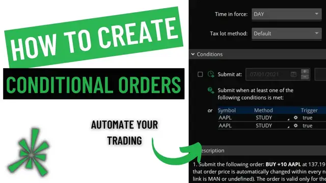 Video thumbnail for How to Place Conditional Orders on ThinkorSwim |Automate your Trading