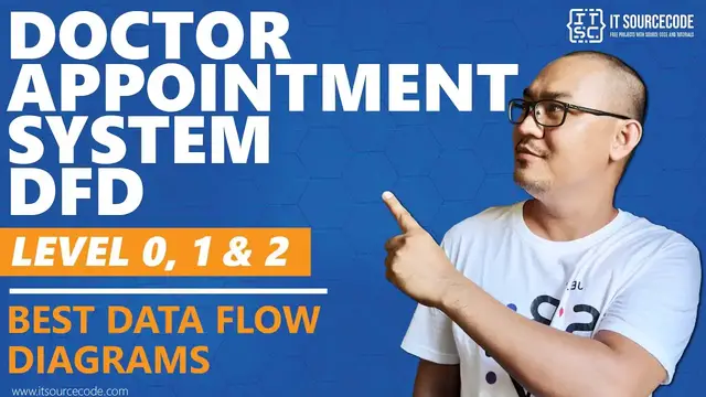 Video thumbnail for Doctor's Appointment System DFD Level 0, 1 & 2 | Best Data Flow Diagrams