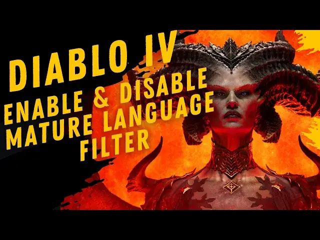 Video thumbnail for How To Turn On & Off Mature Language Filter For Diablo IV