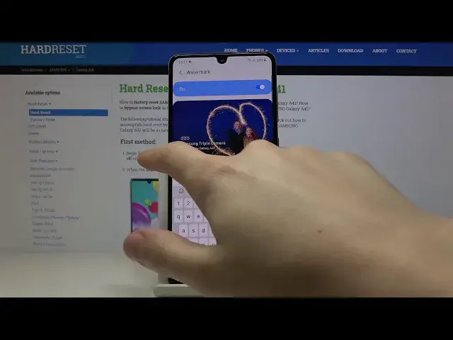 'Video thumbnail for How to Manage Camera Watermark in SAMSUNG Galaxy A41 – Create Personalized Watermark'