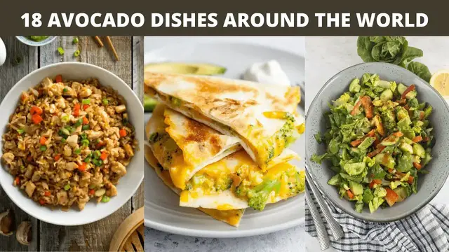 Video thumbnail for 18 Avocado Dishes around the World | Avocado salsa, Lime avocado Hummus and more