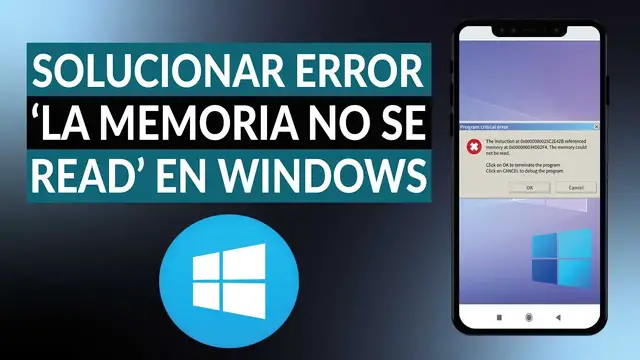 Video thumbnail for Cómo solucionar el error 'la memoria no se pudo read' en WINDOWS 10, 8, 8.1 y 7