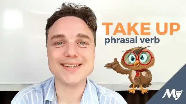 Video thumbnail for TAKE UP (phrasal verb). Most common meanings.