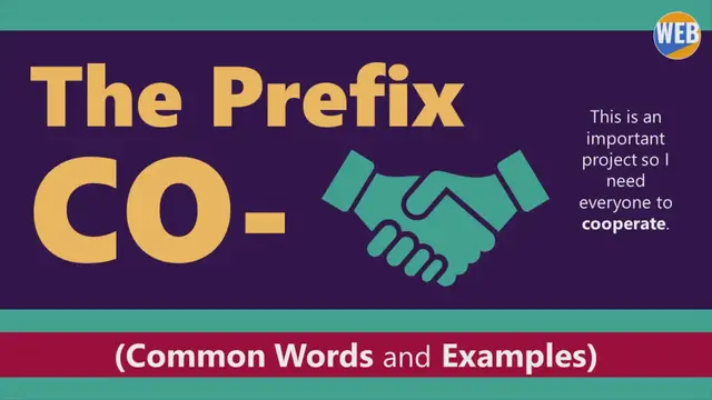 Video thumbnail for The Prefix CO- examples (Common Words)