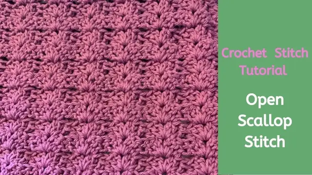 Video thumbnail for How to crochet the open scallop stitch