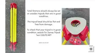 'Video thumbnail for Setting Up a Total Station Above a Known Point'