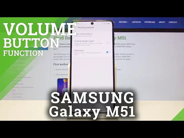 Video thumbnail for How to Change Volume Buttons on the Camera on SAMSUNG Galaxy M51 – Volume Buttons Settings