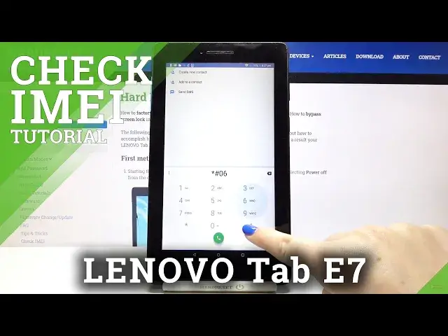 'Video thumbnail for How to Check IMEI and Serial Number in LENOVO Tab E7 – Find SN and IMEI'