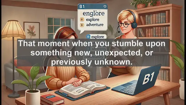 Video thumbnail for 2500 Must Know CEFR B1 Vocabulary - Exploring the Word 'Discover': Meaning, History, and Usage