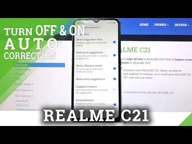 Video thumbnail for How to Activate and Use Text Correction on REALME C21 – Keyboard Options