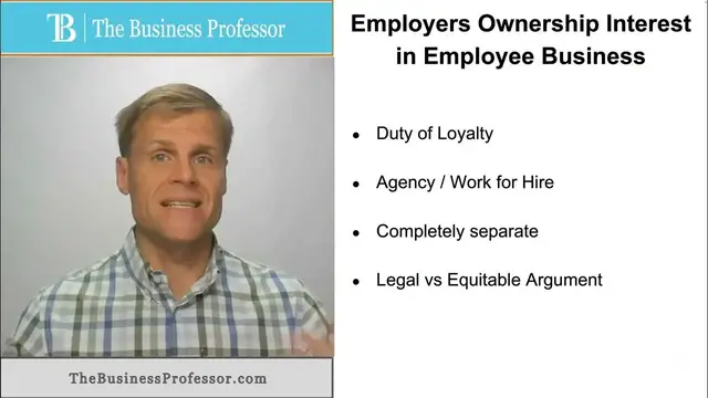 Video thumbnail for Employer's Ownership Interest in Employee's Business