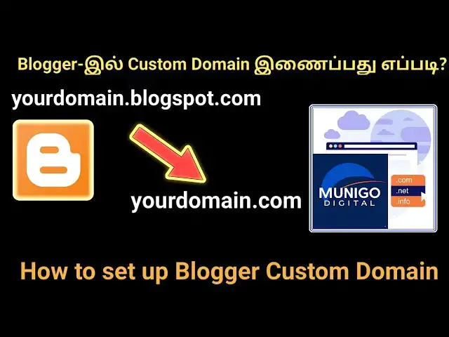 Video thumbnail for How to set up Blogger Custom Domain CNAME & A Records | Explanation | Own Domain for Blogger | Tamil