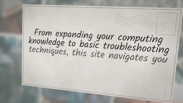 'Video thumbnail for The Computer Help Page Explained'