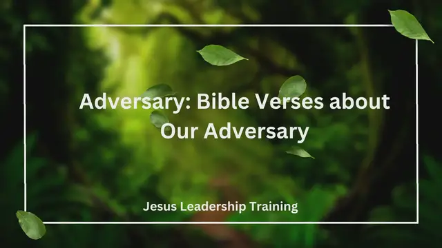 Video thumbnail for Adversary Bible Verses about Our Adversary